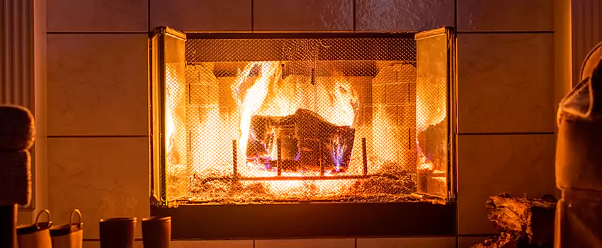 Mendota Hearth Landscape Fireplace Installation in Castaic, California