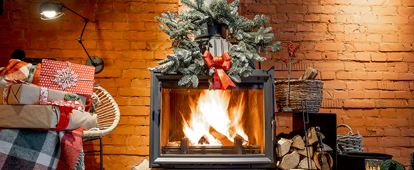 Travis Industries Linear Gas Fireplace Installation in Castaic, California