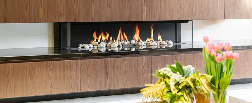 Double-height Fireplace Design Refurbishment in Castaic, California