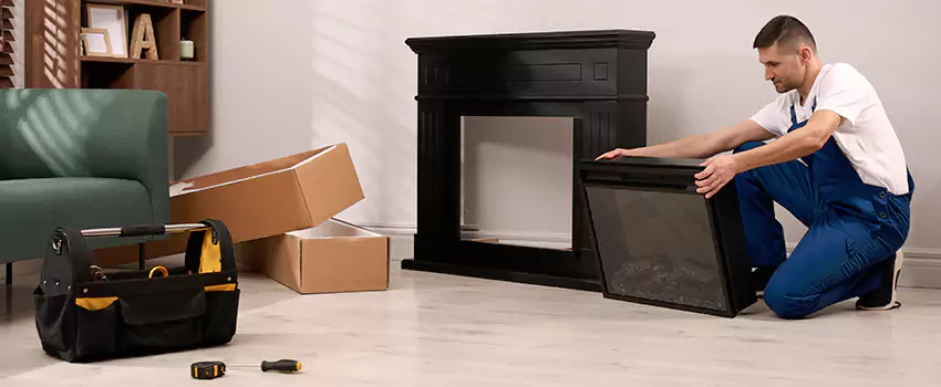 Old Rusted Metal Fireplace Repair And Replacement in Castaic, CA