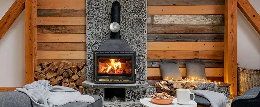 Thelin Hearth Products Direct Vent Gas Stove Fireplace Inspection in Castaic, California
